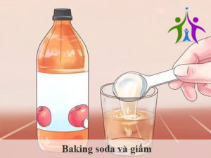 Dấm trắng- baking soda